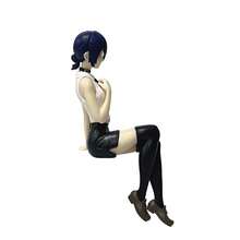 Sitting Reze Bomb Devil Noodle Stopper Anime Beautiful Girl Figure Ornament - Sitting Position Cream (bagged) - View 4