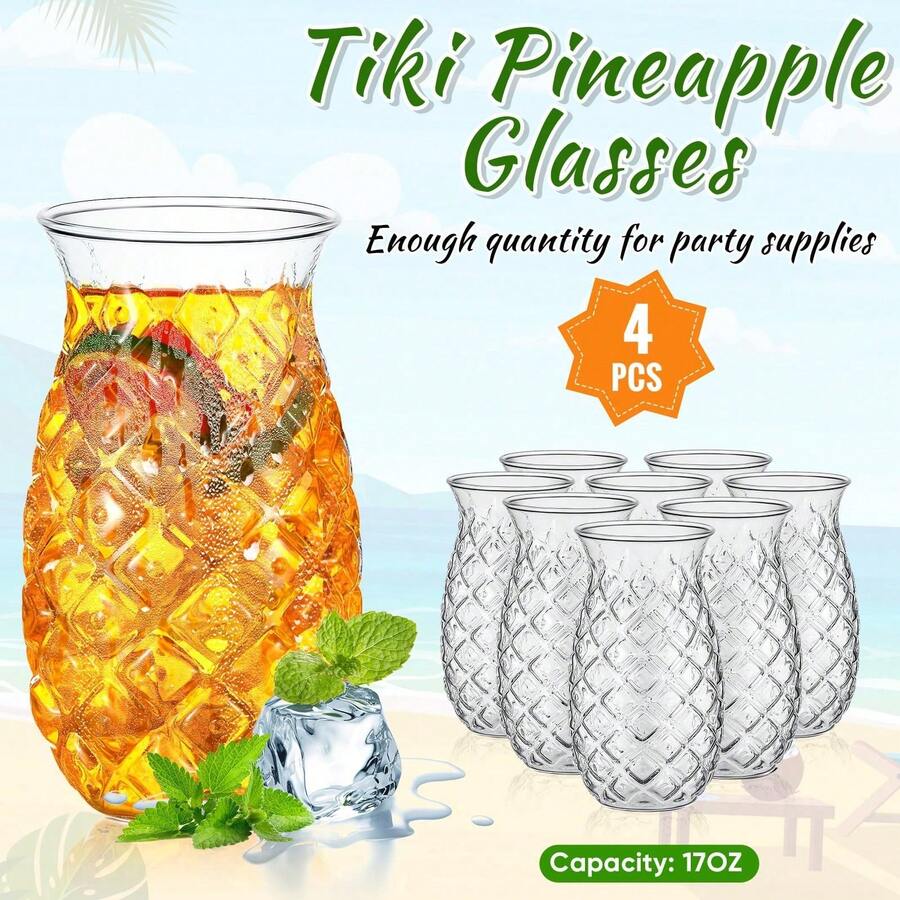 1 ly cocktail hình quả dứa sang trọng, ly cocktail/nước ép dập nổi, dụng cụ pha chế đồ uống.