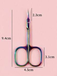 1pc Klimonla Stainless Steel Nail Scissors - Multicolor - View 5