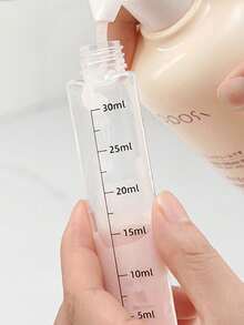 4-In-1 Travel Refillable Bottles - Includes 4 Reusable 30ml Bottles | Leak-Proof Portable Containers For Shampoo, Body Wash, Lotion, Conditioner, Cream And More | Transparent Bottles With Measurement Marks And Labels For Easy Organization And Use; Spill-Proof Design - Essential For Business Trips And Travels - Multicolor - View 4