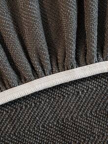 1 pièce Housse de coussin d'assise de canapé, housse de , protecteur de canapé, épais, de couleur gris foncé unicolore, élastique, anti-poussière et anti-salissure, facile à enlever et à laver, convient pour toutes les saisons, adapté à la décoration du salon - Gris foncé - Voir 9