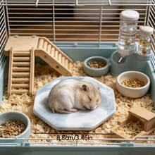 Hamster Cooling Mat, Anti-Bite And Anti-Flip, Random Texture, Easy To Clean, Perfect Choice For Cooling Hamsters In Summer, Also Suitable For Small Pet Cages And Landscape Decoration. Suitable For Small Hamsters. - View 2
