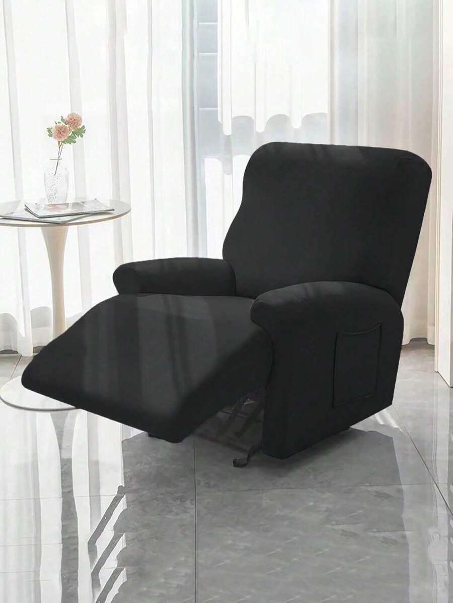 Bộ 1/2/3 tấm bọc ghế sofa bằng lụa sữa, dày dặn, co giãn, chống thấm nước, chống bụi, chống mài mòn, chống bám bẩn, họa tiết móng mèo, chống trượt, kiểu Mỹ, thích hợp cho phòng khách, phòng ngủ và các dịp khác. - màu đen - Xem 1