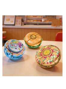 1pc Robot Hamburger Toy, Mechanical Hand Finger Rotating Stress Relief Toy - Multicolor - View 8