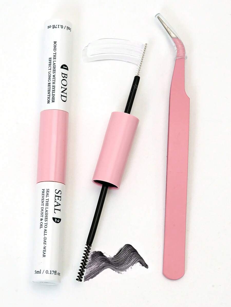 Eyelash Bonding And Sealing 10ml Single Eyelash Adhesive And Sealing Super Strong Shaping Eyelash Extension And Eyelash Tweezers Set - View 1