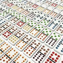 Games, Cardinal Classics, 300-Piece Poker Set With Aluminum Carrying Case & Professional Weight Chips & Poker Dice, For Ages 8+ - Mexican Train Dominoes Set - View 6