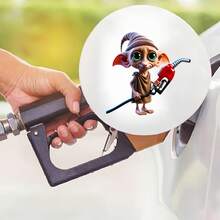 Warner Bros 多比汽车贴纸 - 防水油箱盖贴纸和保险杠贴纸，汽车外饰贴纸，卡通设计，适用于汽车、卡车、摩托车、墙壁、窗户和笔记本电脑 - 易于粘贴，不留残胶，适合万圣节和圣诞节汽车贴纸，适用于车身贴纸、侧门贴纸、全车贴膜、后挡板贴纸、引擎盖贴纸，创意十足，是十大节日的完美礼物之选。 - A - 查看 10