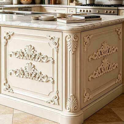 Bộ 6 món đồ trang trí bằng gỗ chạm khắc kiểu Châu Âu, dùng để trang trí nhà cửa, làm đồ dùng mộc, với các họa tiết chạm khắc cổ điển tinh xảo - Thích hợp để trang trí tủ, cửa ra vào và cửa sổ, bàn trang điểm, lò sưởi, đồ nội thất, tường và nhiều hơn nữa, lý tưởng cho việc trang trí DIY.