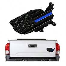 USA Flag Map Fender   Car 3D Aluminum Car Amen Flag Badge National Map Decal Pattic Bumper Sticker Door R Universal Exter Accessories  Se Truck SUV Blue - Blue - 查看 1