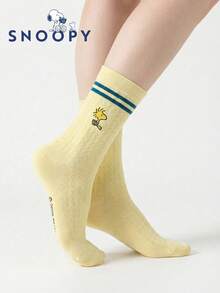 1/2 pares de calcetines auténticos de Snoopy, calcetines de malla transpirables a rayas amarillas y blancas para mujer, ideales para el verano, deportes y parejas. Estos calcetines de verano en blanco y negro presentan un diseño de calcetín de Snoopy adorable y único, con propiedades resistentes al olor, que absorben la humedad, casuales, multiusos y de moda. Adecuados para estudiantes y adultos, excelentes para regalar y uso diario. - Multicolor - Ver 7