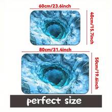 1pc Printed Door Mat 2D Visual Hole Design, Non-Slip Bathroom Floor Mats √ - 預設 - 查看 8