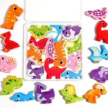 Bảng xếp hình 3D bằng gỗ cho trẻ em với các khối hình động vật, đồ chơi rèn luyện kỹ năng cảm thụ Montessori, đồ chơi phát triển trí thông minh, giáo dục sớm, rèn luyện khả năng nhận thức và ghép hình. - Nhiều màu - Xem 11