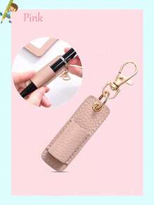 1 pieza Portaplumas portátil para estudiantes/oficina/negocios, mini clip para bolígrafo con llavero - multicolor - Ver 8