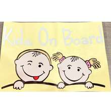 1 buah Stiker Mobil, Stiker Mobil Tahan Air untuk Anak/Bayi di Dalam Mobil, Stiker Dekorasi Mobil, Cocok untuk Stiker Dekorasi Jendela Mobil, Truk, Bumper, Stiker Mobil Bayi - MultiWarna - View 6