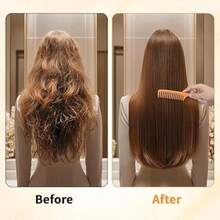 1/2pcs Professional Wide Tooth Pointed Tail Comb, Thickened Wide Tooth Comb For Curly And Straight Hair, Styling Comb For Wet Curly Hair Teasing, Detangling, Parting, Heat Resistant Hair Comb, Suitable For All Hair Types, Halloween, Christmas, Holidays - Multicolor - View 9