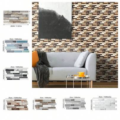 Giấy dán tường họa tiết gạch cẩm thạch, chỉ cần xé lớp bảo vệ và dán lên. Đây là loại giấy dán tường chống thấm nước, có thể tháo rời, thích hợp cho phòng khách, nhà bếp, phòng ngủ và ký túc xá. Sản phẩm cũng phù hợp để tân trang đồ nội thất và tạo vẻ đẹp thẩm mỹ cho tường.