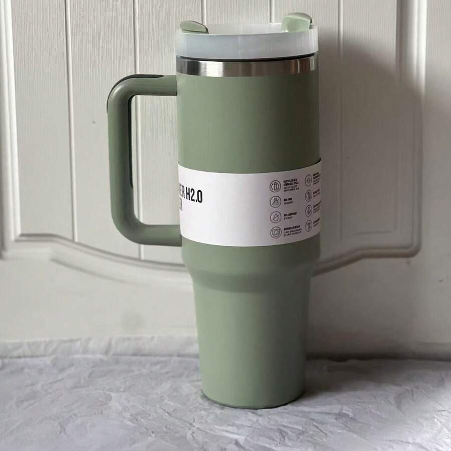 Sản phẩm có sẵn: Cốc giữ nhiệt S-TANLEY 40oz, ống hút bằng thép không gỉ 304, dung tích lớn, cốc giữ nhiệt chân không thời trang dành cho ô tô. - Nhiều màu, 40oz - Xem 1