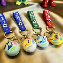 FIFA Football Keychain Gift For Her/Him | Creative Soft Hanging Ornament, Football Fan Event Keyring, Party Gathering Keychain Gift Box - Multicolor - View 3