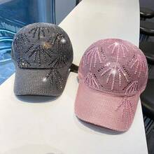 Women's Hollow Breathable Baseball Cap - Designed For A Snug Fit Suitable For Summer, The Hollow Structure Promotes Air Circulation, Suitable For Sports And Birthday Occasions, Can Be Hand-Washed/Dry-Cleaned, The Breathable Cap Is Suitable For Outdoor Activities, Daily Casual Wear, Gym, And Warm Weather Events - 灰色的 - 查看 2
