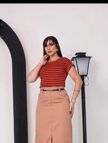 Striped Blouse - Fashion For Every Occasion - Marrón - Ver 3