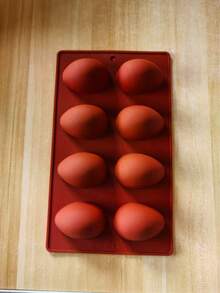 8-Cavity Chocolate Easter Egg Silicone Mold, Ice Cube, Pudding, Jelly, Dessert, Soap, Baking Mold - Multicolor - View 17