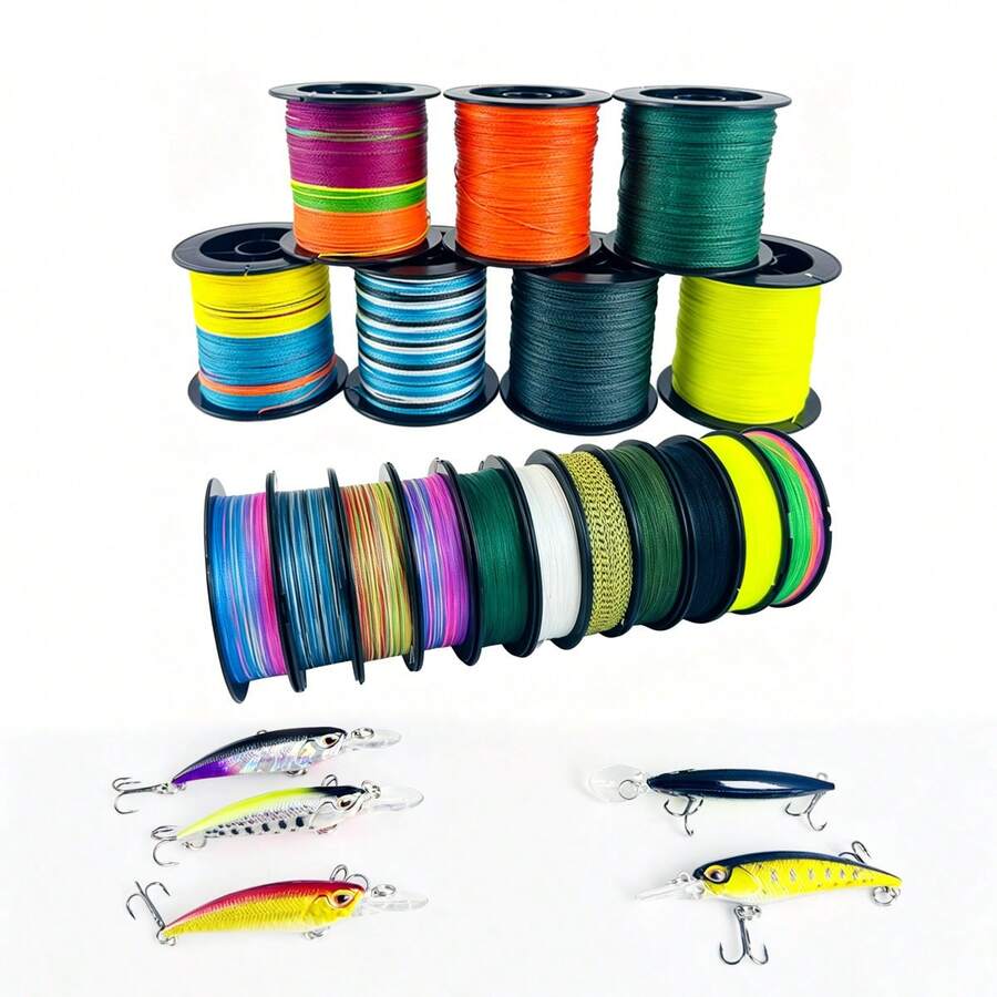 4 líneas de pesca trenzadas de alta calidad en PE - alta resistencia, resistente al desgaste, de larga duración - disponibles en longitudes de 100m, herramientas de pesca, regalo de pesca - Sedal - Ver 1