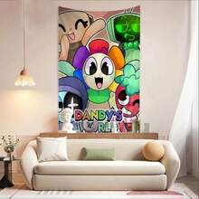 Game D-Dandys World Wall Tapestry Living Room Home Dorm Decor Wall Art Decor Bedroom Deccor House Deocr Room Deocr - 款式5 - 查看 5