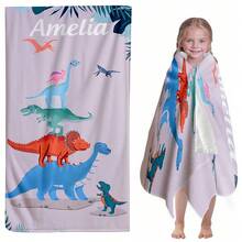 Handuk Pantai Anak yang Dipersonalisasi, Kombinasi Huruf Kustom dan Desain Pola Pantai yang Menarik, Eksklusif untuk Anak-anak, Perempuan, Laki-laki, Dewasa, Handuk Kustom Cepat Kering, Cocok untuk Pantai, Kolam Renang, Kamar Mandi, Hadiah Eksklusif - MultiWarna - View 6