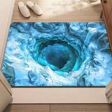 1pc Printed Door Mat 2D Visual Hole Design, Non-Slip Bathroom Floor Mats √ - 預設 - 查看 5