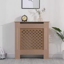 MDF Radiator Cover White Grey Unfinished Pattern Small Medium Large Sizes - Small Unfinished - View 1