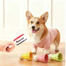 Badminton Shape Bite-Resistant Dog Toy Interactive Chew Toy Relieves Boredom Teeth Grinding Stick Puzzle For Dogs Self-Fun - 綠色 - 查看 6