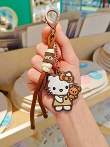 SANRIO 1个可爱又有创意的Hello Kitty钥匙扣行李箱包挂饰小礼物 - 彩色 - 查看 8