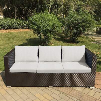 1 chiếc vỏ gối ngoài trời bằng vải nhung bắp, cỡ S/M/L, thích hợp làm vỏ gối sofa ngoài trời, có thể giặt được.