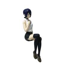 Sitting Reze Bomb Devil Noodle Stopper Anime Beautiful Girl Figure Ornament - Sitting Position Cream (bagged) - View 5