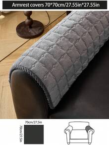 1 vỏ đệm sofa dùng được cả bốn mùa, kiểu dáng hiện đại tối giản, chống trượt, chống bụi và có thể giặt được, tươi mới và thời trang, mềm mại và không phai màu, thân thiện với thú cưng, phù hợp với phòng ngủ, văn phòng, phòng khách, sofa hình chữ L và sofa 1/2/3/4 chỗ ngồi. - Màu xám đen - Xem 15