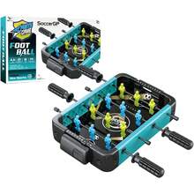 Mesas de Futbolín con Caja Protable, Juego de Futbolín de Mesa Juegos Deportivos de Competición, Juego de Fútbol de Escritoriocon 2 Balones para una Noche de Juegos Divertida - Negro - Ver 13