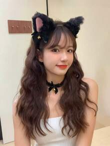 1/3件組 蓬鬆狐狸裝扮派對配件組，女款貓耳與尾巴項圈套裝，人造毛貓咪裝扮組，Nick Cosplay 頭帶 + 動物尾巴（大號）配件組，動漫女孩 Cosplay 套裝，派對遊戲與活動用品，送給她的配件組禮物 - 彩色 - 查看 7