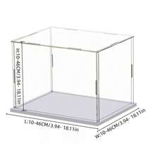 Collectible Display Box, Assembled Transparent Acrylic Box, Alternative To Glass Display Box, Used For Displaying Figurines, Home Storage And Organization - White - View 18
