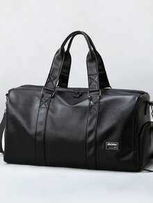 1 Túi du lịch cỡ lớn bằng da PU dành cho nam, có ngăn đựng giày, thích hợp cho những chuyến đi cuối tuần và công tác. - Nhiều màu - Xem 10