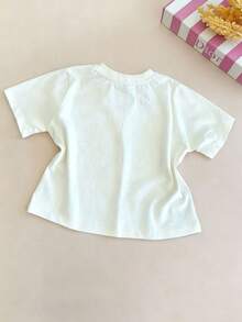 Disney-Licensed Children's Printed T-Shirt, Featuring Officer Judy From Zootopia Holding A Badge, Fun, Lively, And Playful, Comfortable And Breathable, Suitable For Play And Vacation Wear, Suitable For Both Boys And Girls - trắng - Xem 3