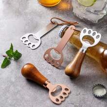 1 chiếc - Dụng cụ mở nắp chai bia. Dùng trong nhà, gỗ hồng mộc, thiết kế sáng tạo, hình móng mèo, kiểu dáng dọc, ngoại hình dễ thương, có dây treo, dụng cụ mở nắp chai cầm tay tiện lợi. - Nhiều màu - Xem 2