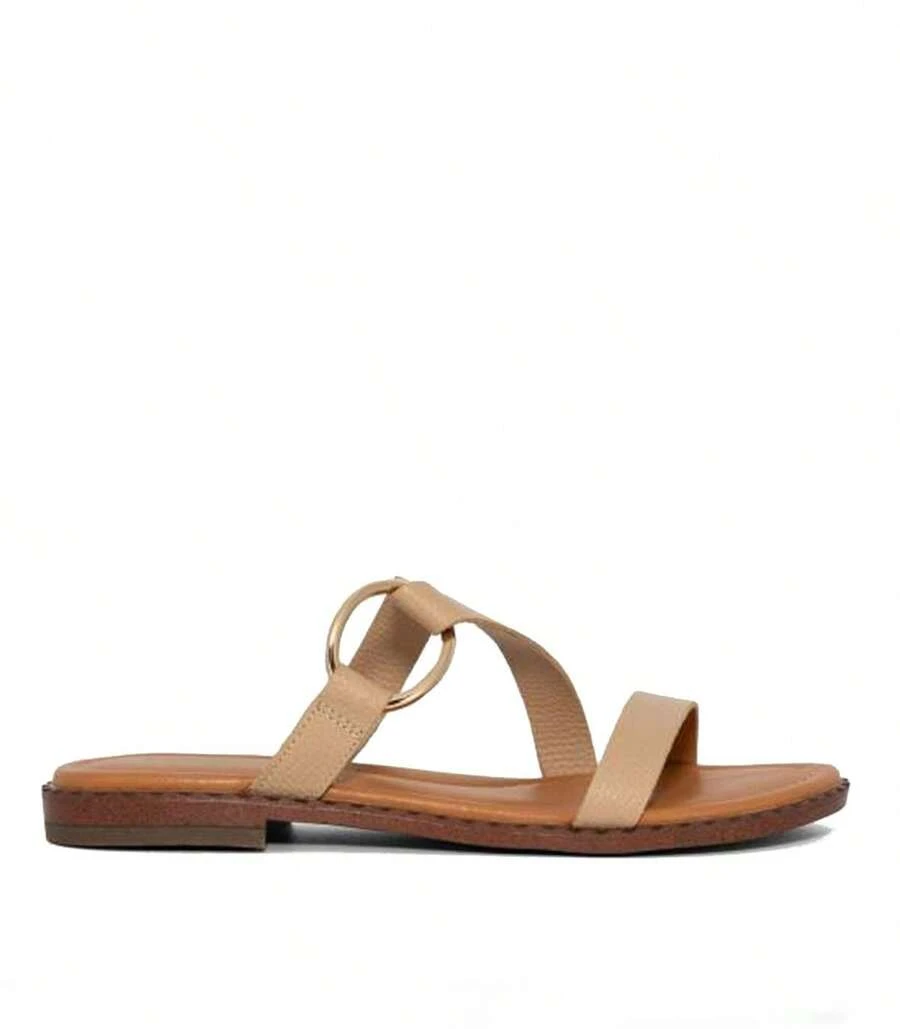 The Happy Monk Women Flat Sandals - Beige - View 1