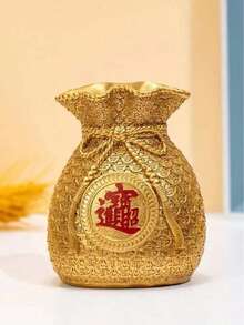 1个零钱包造型装饰品 | 象征财富积累和繁荣昌盛。它具有双重功能——既可以用作存钱罐，也可以用作装饰花瓶。无论放置在家中、客厅、酒吧还是咖啡馆，它都是一件理想的装饰品。 - 彩色 - 查看 6
