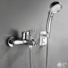 简易淋浴喷头浴室淋浴套装，壁挂式恒温淋浴系统带增压淋浴喷头 - B - 查看 1