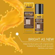 Natural Beeswax Furniture Polish - Brightens, Protects And Prevents Cracking On Wooden And Rosewood Furniture. Beeswax Furniture Polish Cleans, Shines And Renews Wood Floors And Decor. Odorless Beeswax Furniture Care Wax Revives Old Furniture With Just One Application. - Liquid - View 10