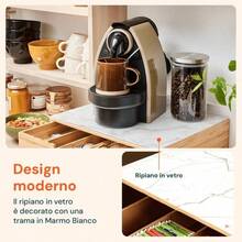 Scatola portacapsule per caffè - Marmo Nero - Visualizzare 2