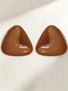 4 Pcs Black Apricot Coffee Silicone Triangle Nipple Covers Invisible Breast Pasties 11.5cm/4.52inch-14cm/5.51inch, Breast Enhancer Nipple Covers, Swimsuit Silicone Bra Pads, For Women's Underwear And Women's Underwear Accessories, Sleepwear, Overalls, Swimwear, Dresses, Bikinis, Backless Clothing, Sports Bras - Multicolor - View 36
