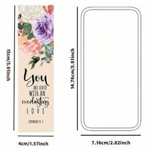30pcs Inspirational Floral Bible Verse Bookmarks - Scripture Quote Bookmarks, Reading Decor Message Cards, Religious Encouragement Gifts, Suitable For Readers, Men And Women - 多色的 - 查看 2