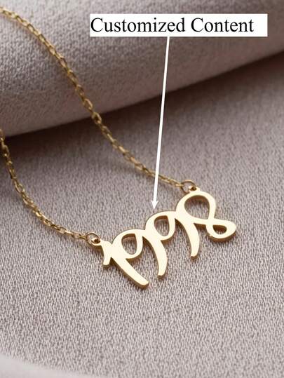 Customized Personalized Number Necklace, Self-Customize Year Date Necklace, Fashionable Minimalist Lucky Number, Birth Year Necklace
