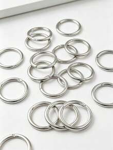 20pcs Multi-Color Spring Rings, Key Chains, DIY Accessories, Round Open Rings, Handmade Jewelry Findings - Round Buckle - View 5